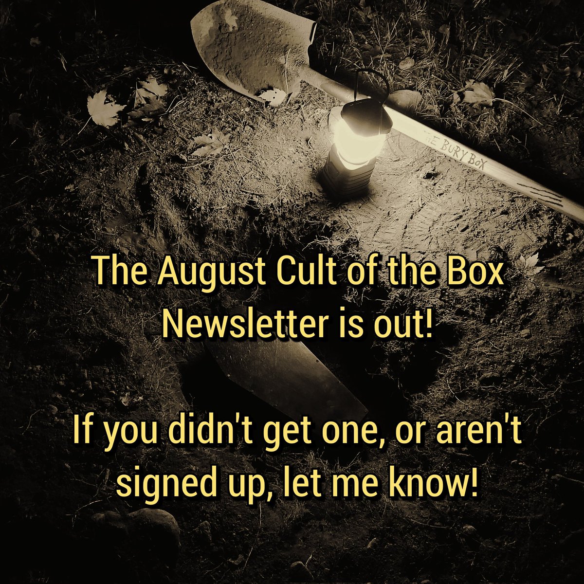 LeeAndrewForman's tweet photo. #cultofthebox #newsletter #horrorfans #horrorfan #reader #readers #moviereview #musicreview #gamereview #articles #strangeobjects #strangeplaces #art #activities #leeandrewforman @cultofthebox https://t.co/yl0zajCxNN