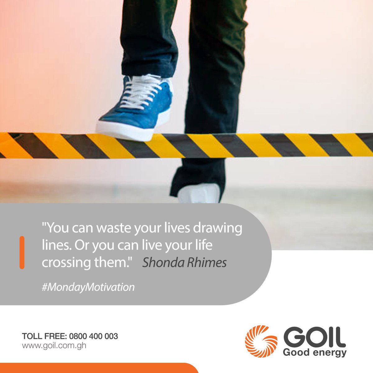 Happy New Week!
#GOMakeIt 
#MondayMotivation
#GOIL
#Goodenergy 
#goodenergy