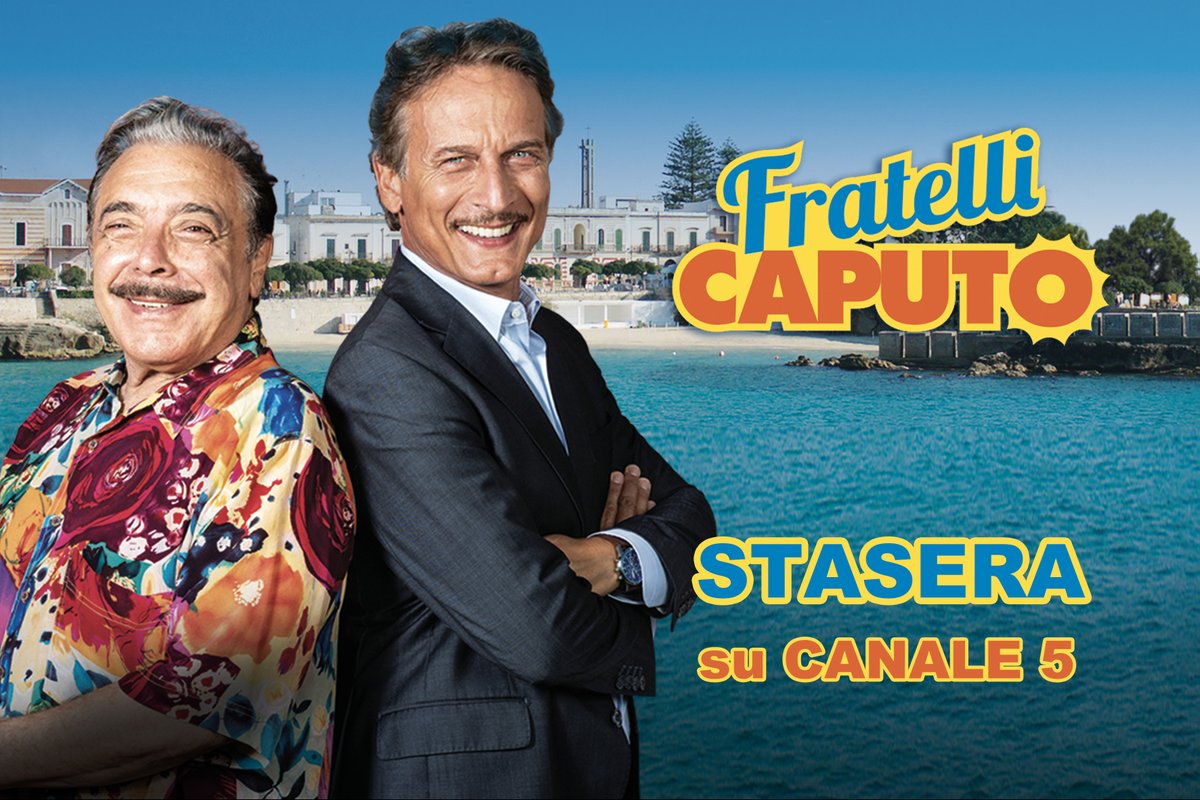 fictionmediaset's tweet photo. Ultimo appuntamento con i i simpaticissimi #FratelliCaputo, stasera in prima serata su #Canale5 🤩❤️
#NinoFrassica #CesareBocci #FictionMediaset https://t.co/p4nv8leRRw