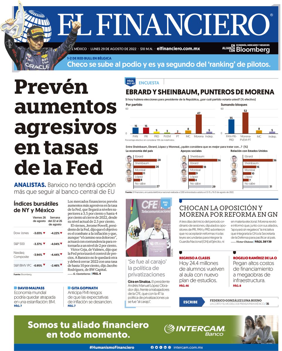 ESZ_smartgov's tweet photo. !Buen día!
Te compartimos las #portadas de periódicos 📰 especializados en el sector #economía de 🇲🇽
Que tengas un excelente inicio de semana.
#CuidateBien 😷 https://t.co/xenIgzhsoP