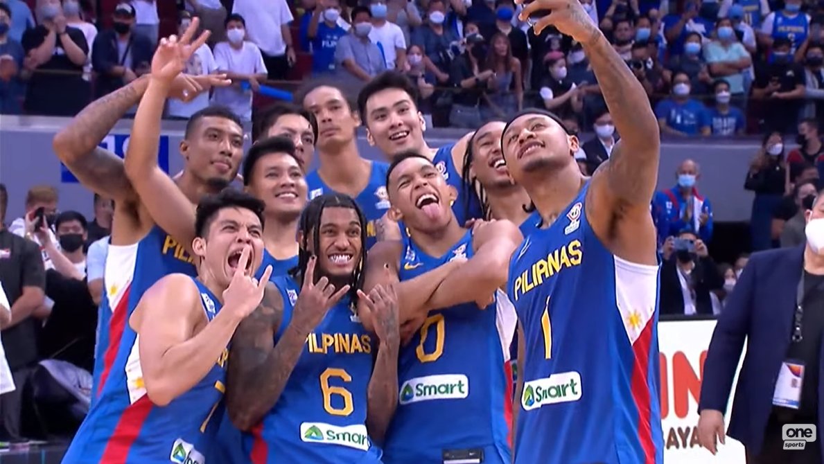OneSportsPHL's tweet photo. Great job, boys! On to the next! 😁🤘🇵🇭

#FIBAWC #WinForAll #WinForPilipinas https://t.co/eNpmtkmFFy
