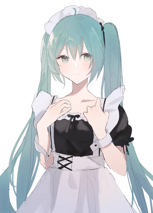 メイドミクさん #初音ミク 