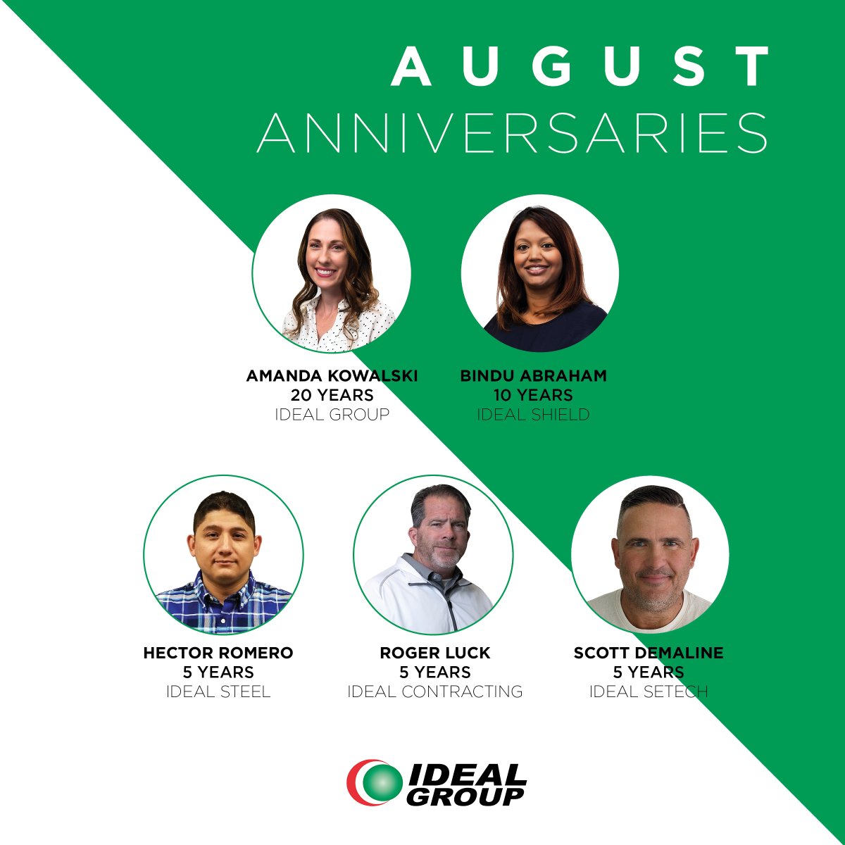 The Ideal Group (@weareidealgroup) on Twitter photo Congratulations to our employees that celebrated their anniversaries this month! We are happy you chose to be a part of the Ideal Group family! 🥳 Congratulations to our employees that celebrated their anniversaries this month! We are happy you chose to be a part of the Ideal Group family! 🥳