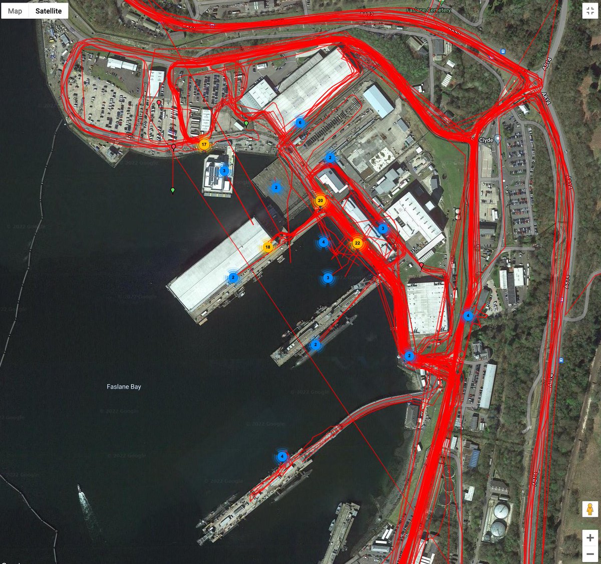 OsintSupport's tweet photo. @ViaerFou @ViaerFou Heres a small sample of location data i have for that same place. https://t.co/c9b5CoAEB7