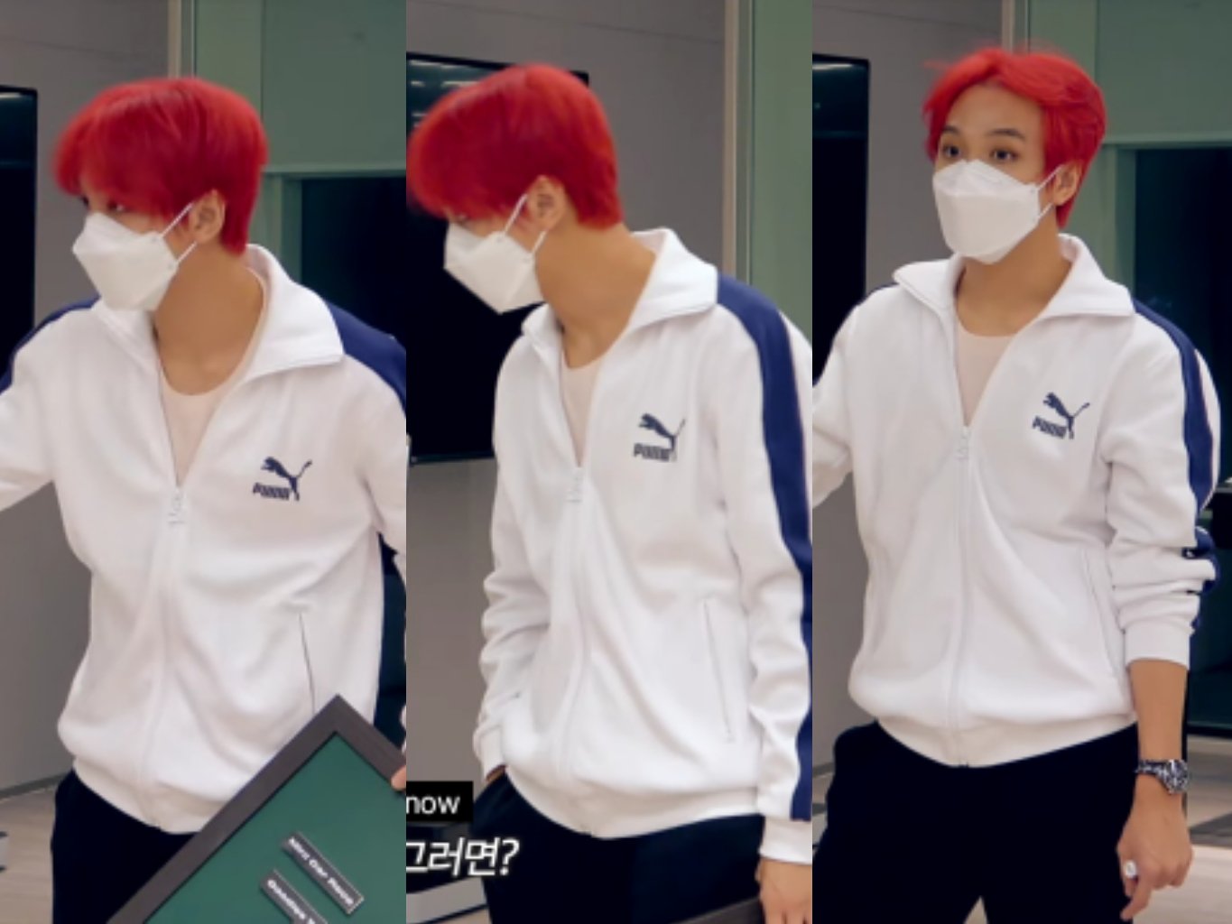 da on X haechan wearing a puma jacket https t Q8Qv5TFFMZ X