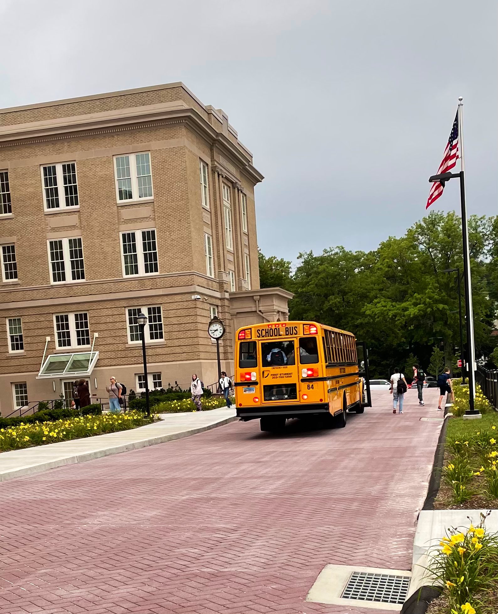 Bristol Public Schools on Twitter "The first bus arriving at the newly