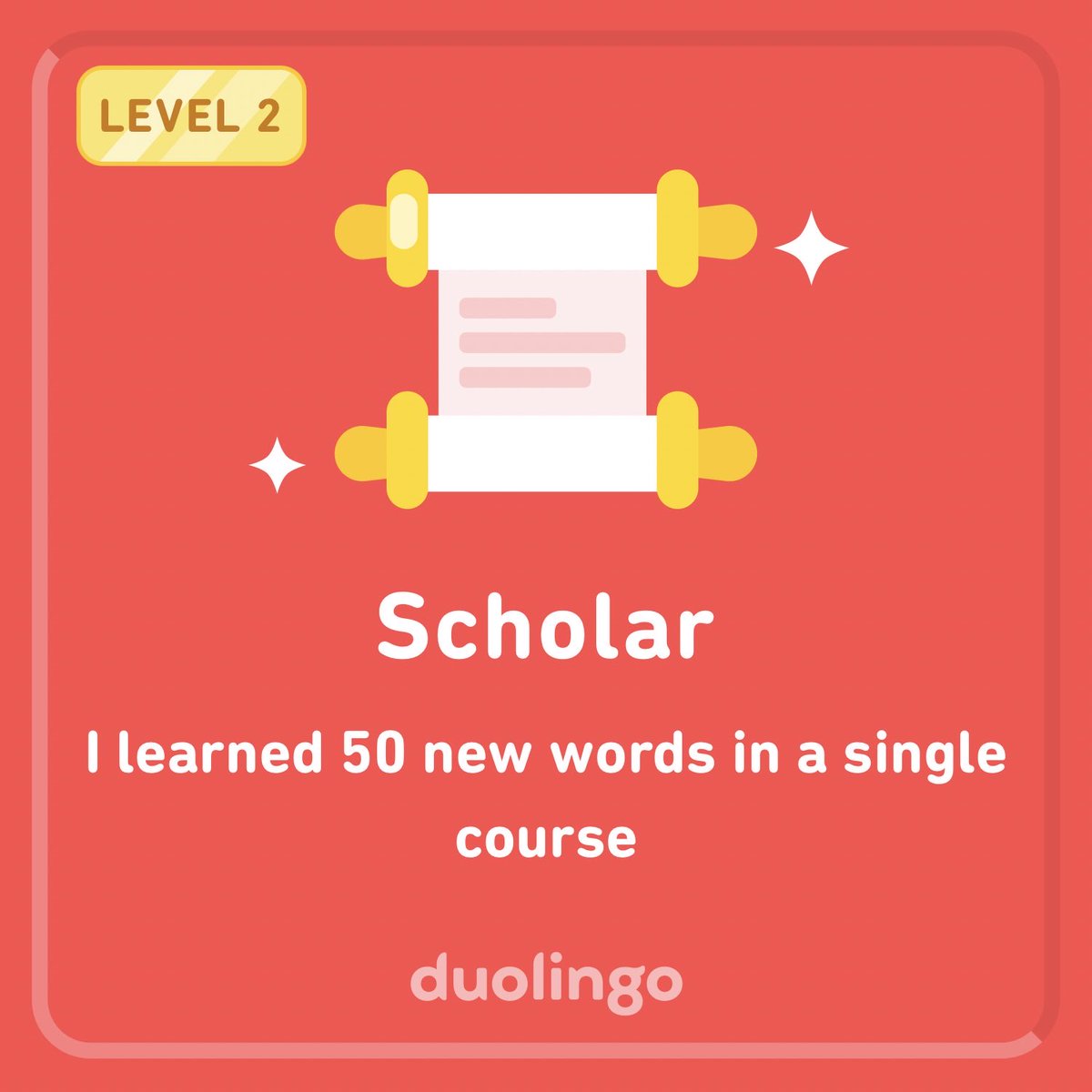 BenGoodson3's tweet photo. I earned an achievement on Duolingo! It’s free, fun, and effective for learning languages. https://t.co/e6vNR8ErZI