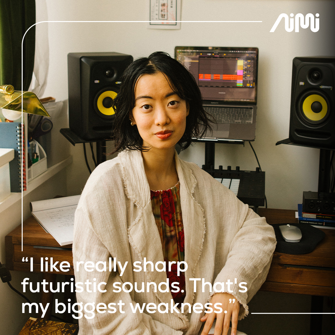 aimifm's tweet photo. We visited hyper-experimental producer and DJ @objectblue_ in her London studio to discuss randomisation in composition, generative art, and her “non-conceptual” approach to sound design.

https://t.co/APO3KqDTxt https://t.co/8MGRhfR3FX
