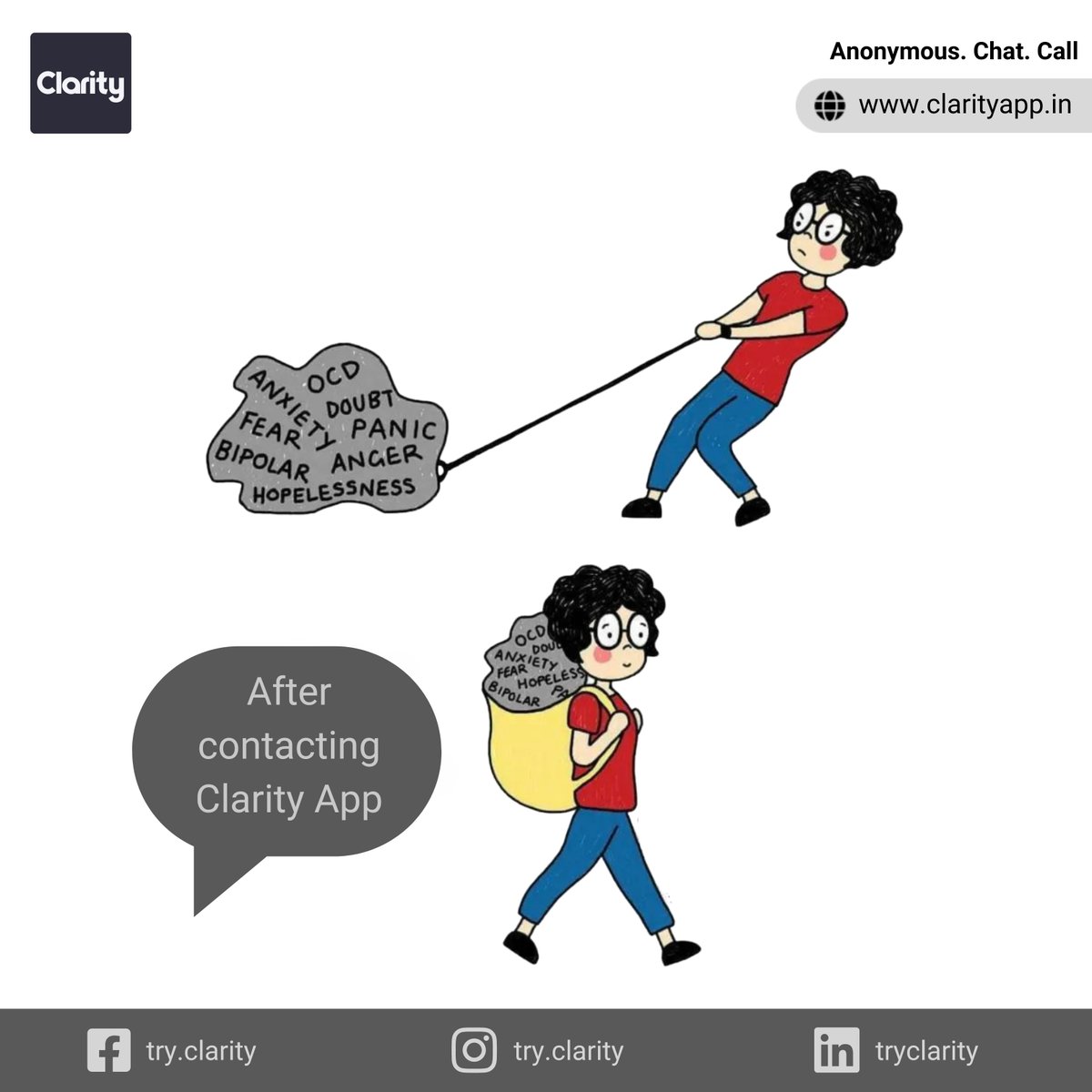 try_clarity's tweet photo. Feel like you are on a never ending revolving door of exhausting news and stress? You're not alone!
.
.
#clarity #clarityapp #tryclarity #feeling #help #meta #easy #self #confused #stressfree #linkedin https://t.co/PsrHWRil3U