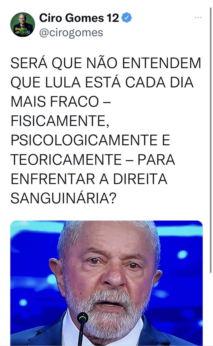 aeciodepapelao's tweet photo. Gente, qual a necessidade disso? Que coisa mais lamentável. Lula merece respeito. https://t.co/Y3rhBo2Nqf