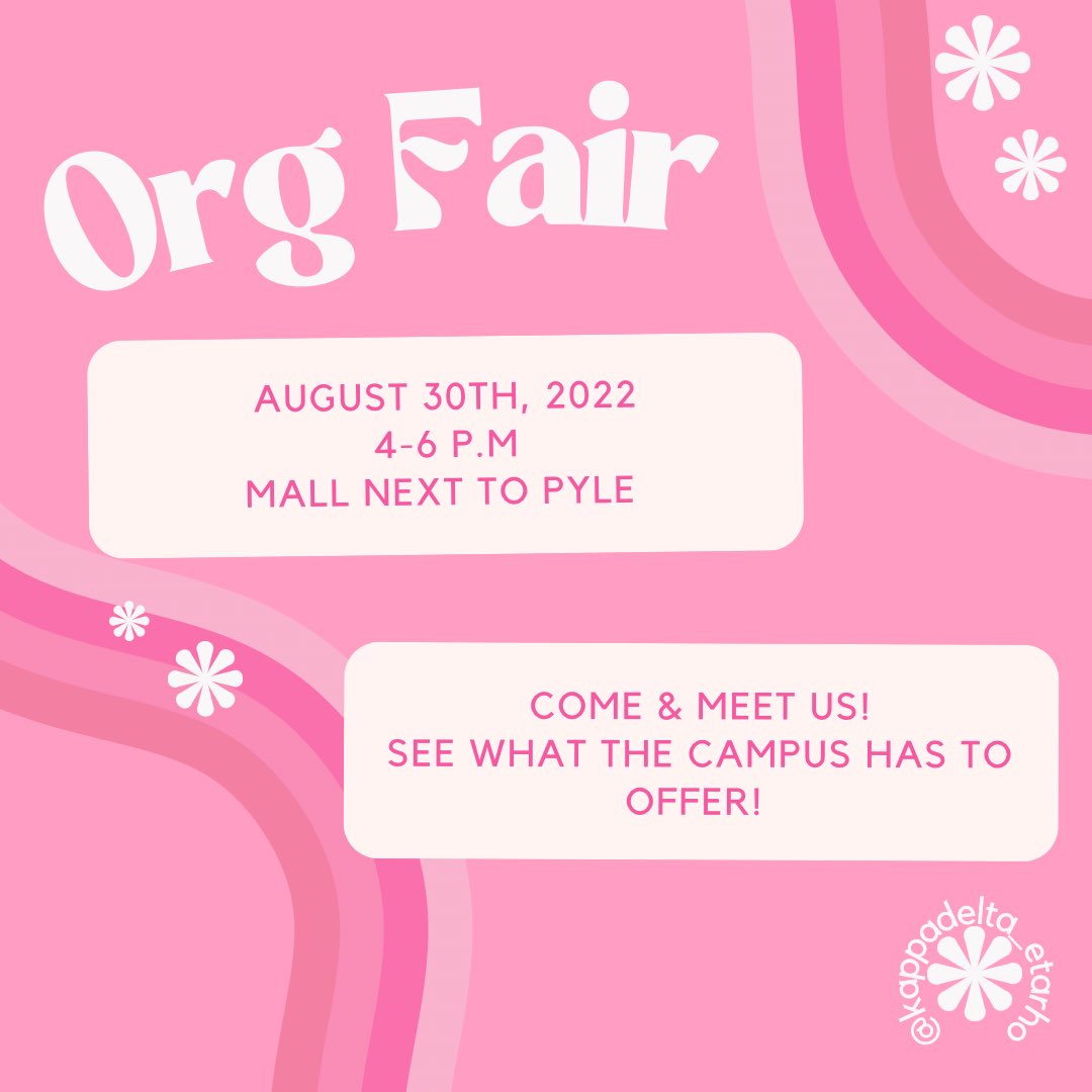 WCkappadelta's tweet photo. O R G  F A I R 
TOMORROW on the Mall from 4-6 p.m!
This is a great opportunity to see what Wilmington has to offer! Come check it out &amp; meet us! 💗 https://t.co/wsefWg1RYy