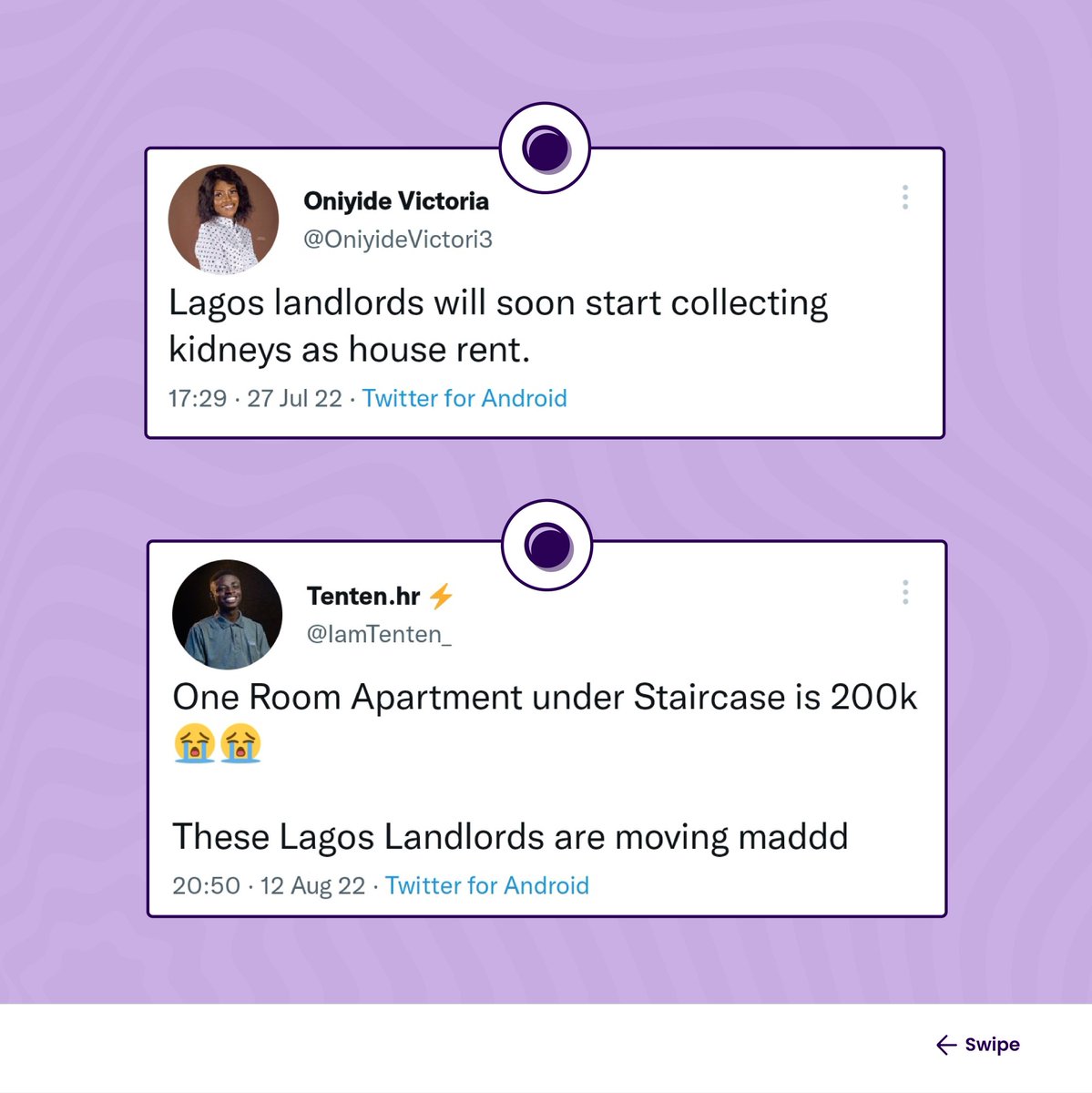 PropertyProNG's tweet photo. "Lagos Landlords will never cease to dissapoint you"😤 - An everyday phrase used by Lagosians
Here are some stories as told by Lagosians and the stories never end.
Enjoy!😆🙃
#propertypro #landlord #househunting #lagosians https://t.co/CRRuD1pDo0