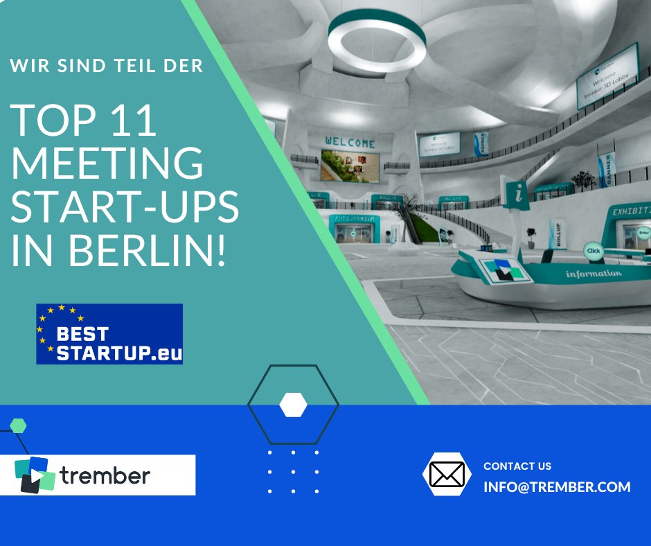 beststartup.eu hat uns zu einem der Top 11 Meeting Start-Ups in Berlin ernannt!

Wir sind stolz, dass wir ein Teil dieser Liste sein dürfen und unsere harte Arbeit auch Anerkennung findet! Wir versuchen jeden Tag etwas besser zu werden, wir sind noch lang nicht am Ende!