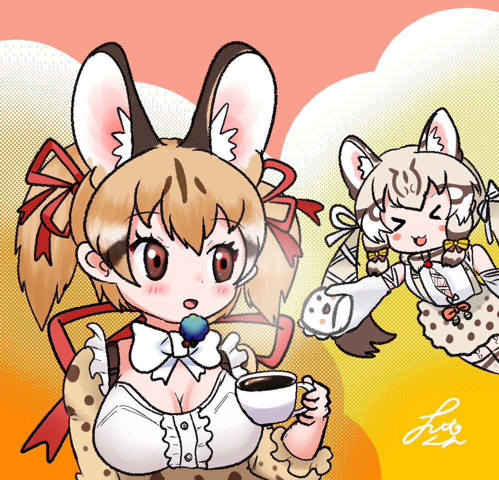「コーヒーにはあまいものでちー!!?!?!?#じぇねあーと #ジョフのお絵かきちょ」|FUTOKUNのイラスト