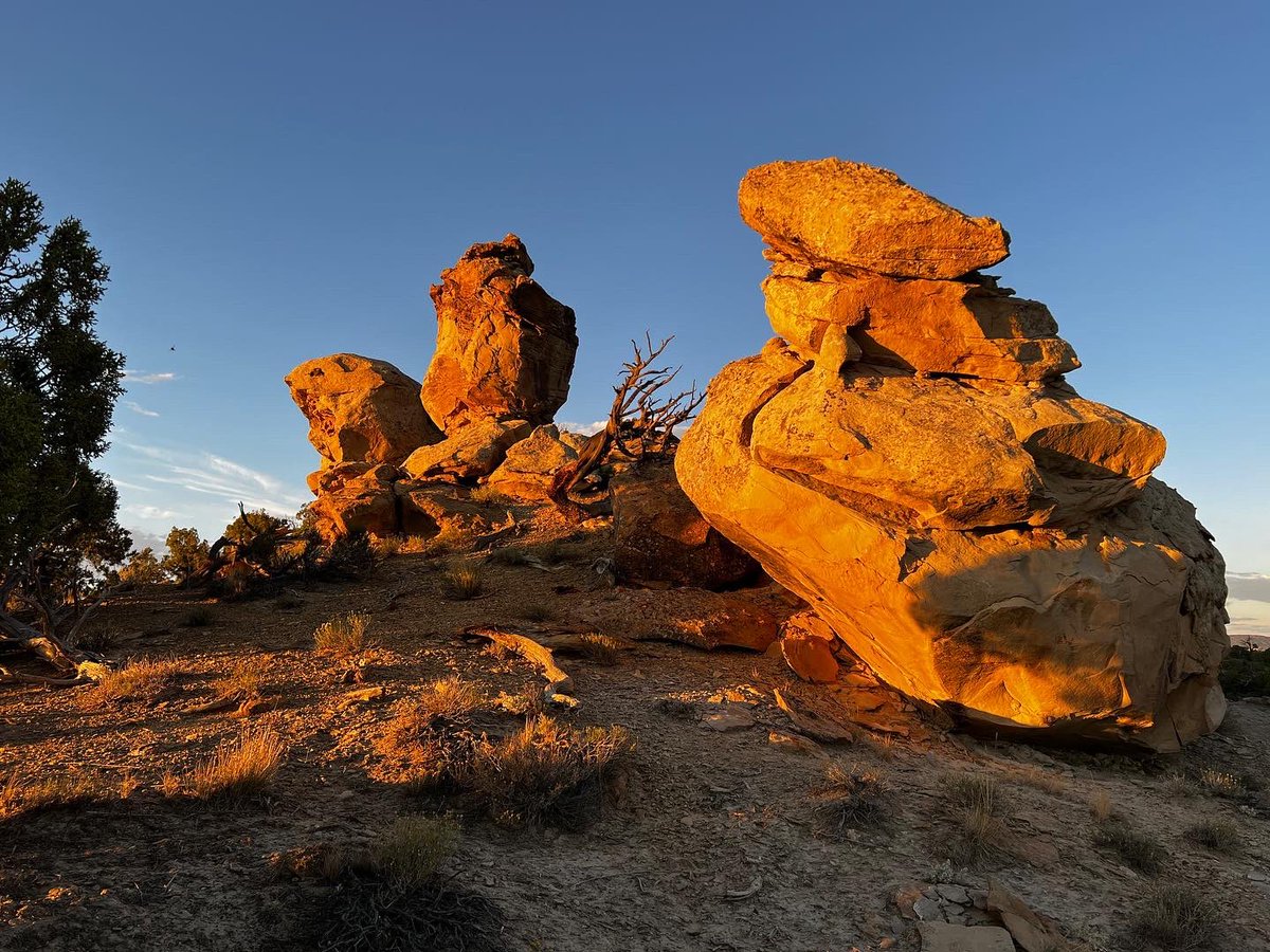 TownofRangelyCO's tweet photo. Beautiful sunset tonight at the #FremontRidgeSite. An amazing site with some pretty cool #petroglyphs. #TownOfRangely #RangelyColorado #DiscoverRangelyCO #Sunset #RangelySunset #ColorfulColorado #ColoradoSunset https://t.co/SENdsJlKbZ