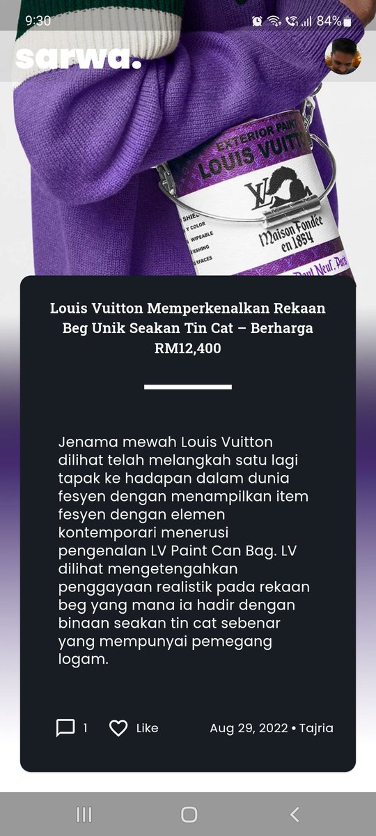 amanz's tweet photo. Baca berita dan info menarik terkini dalam antaramuka kemas bebas iklan pada aplikasi Sarwa. Download di Android dan iOS hari ini https://t.co/WkbqtNwLWe https://t.co/snl9nNYnlW