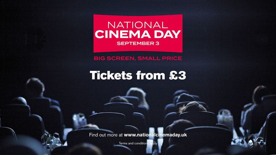 We will be participating in NATIONAL CINEMA DAY, coming this Saturday the 3rd of September!! Tickets will be from just £3.00, (only excludes a certain few shows). So come on down to the Majestic this Saturday and join us in the celebration of cinema 😄