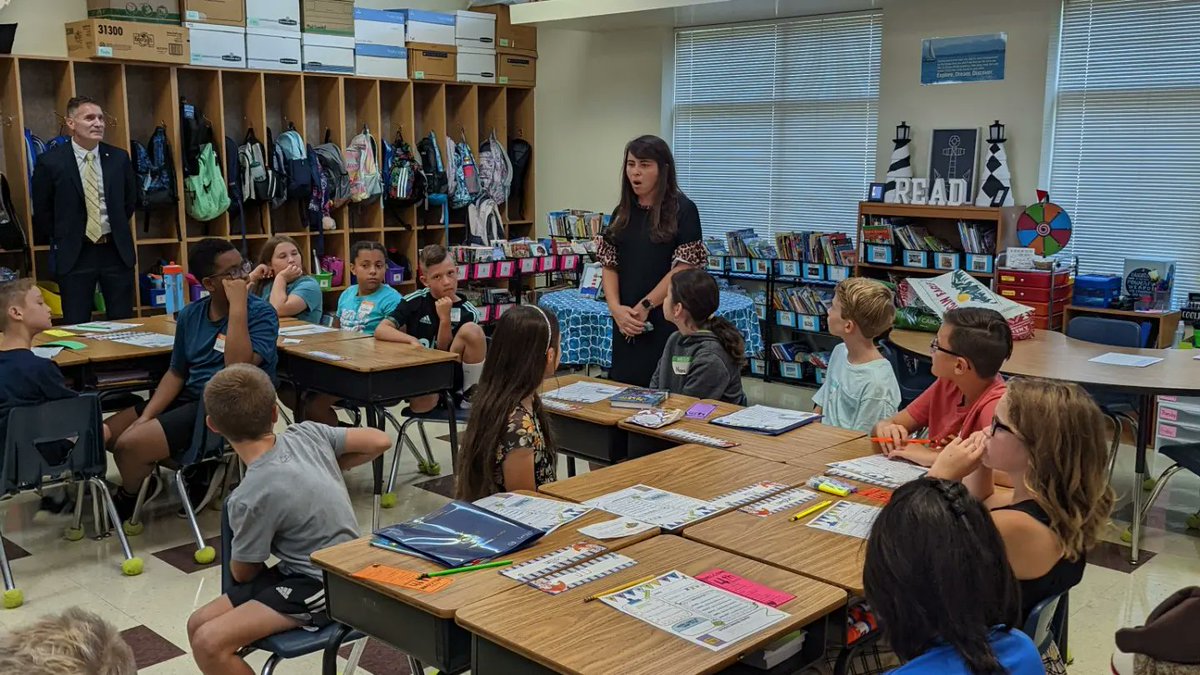 UCPSNC's tweet photo. Welcome back, @newtownesnc Hawks! We hope your first day of school is filled with excitement! @AGHoulihan #UCPSBacktoSchool https://t.co/N1aIHOWMzV