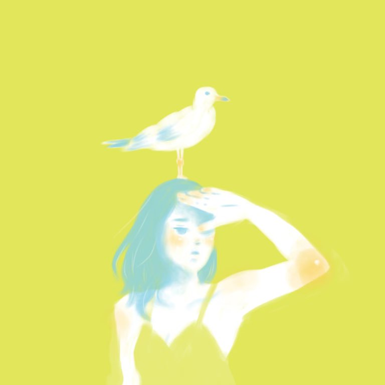 「さよなつ 」|えんどうちほのイラスト