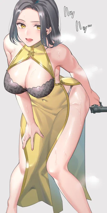 お肌の練習3(追われる女スパイ) 
