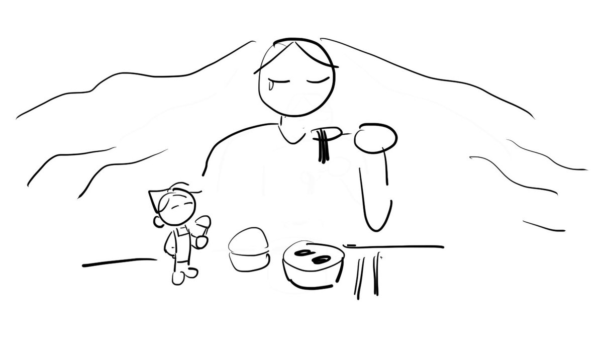 초승달 엄마한테 미역국 끓여주는 현제