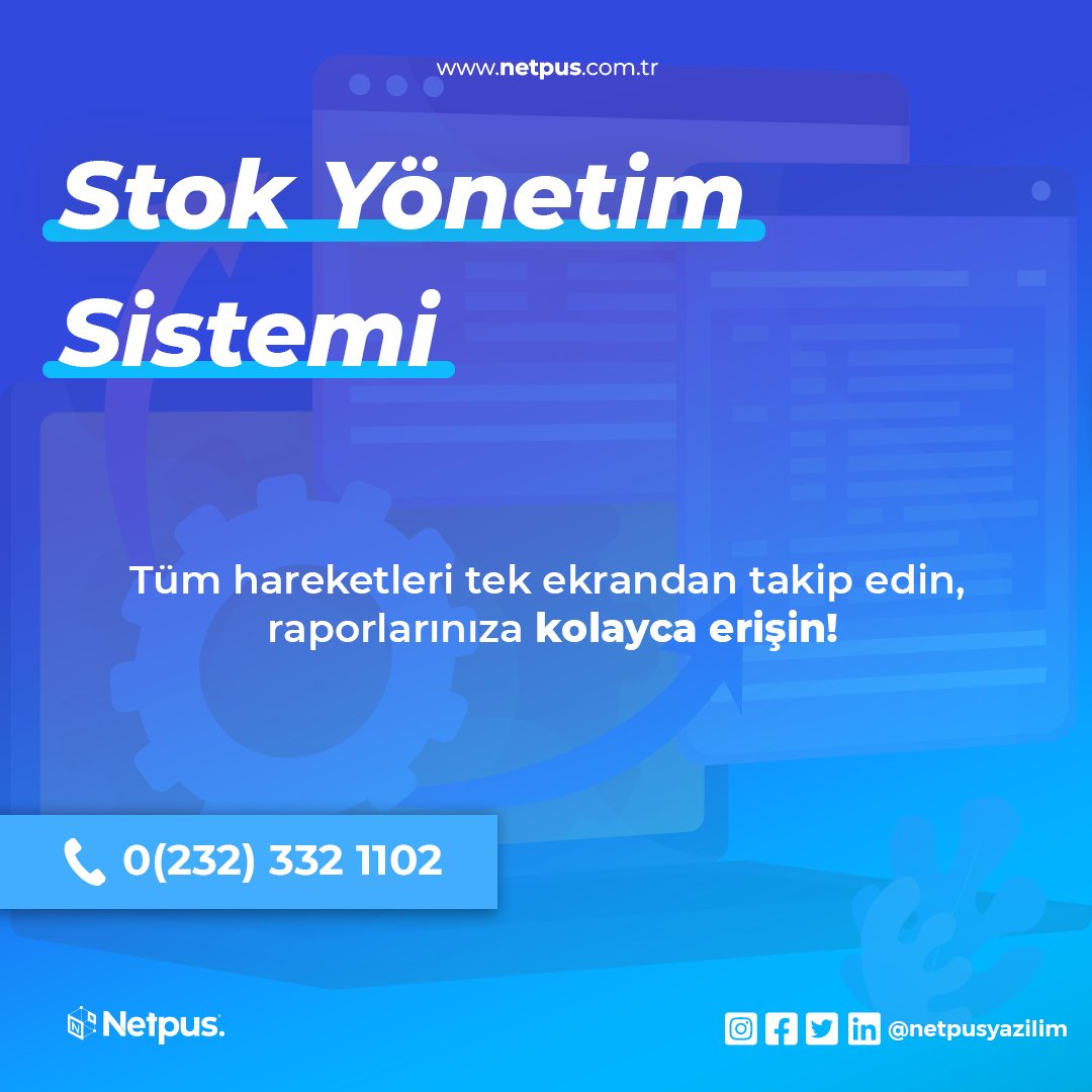 Eşsiz özelliklere sahip stok takip modülüyle süreci takip etmek artık çok kolay!

📞 0 (232) 332 1102
📧 info@netpus.com.tr
🌐 netpus.com.tr
.
.
#netpus #netpusyazılım #netpuscrm #software #web #application #yazılım #crm #crmyazılımı #stoktakibi #stoktakip #stokyönetimi