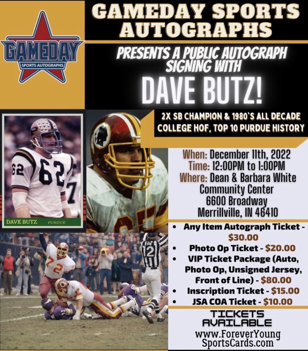 gamedaysptsauto's tweet photo. We are excited to announce our first two guest to the #daregionsportscardsandcollectiblesshoe on Dec. 10 and Dec 11. We will be having #dallascowboys legand, #boblilly and #washington legend, #davebutz . Mail in info below. #wedemboyz #purdue #tcu #mrciwboy https://t.co/2HvQkohKm5