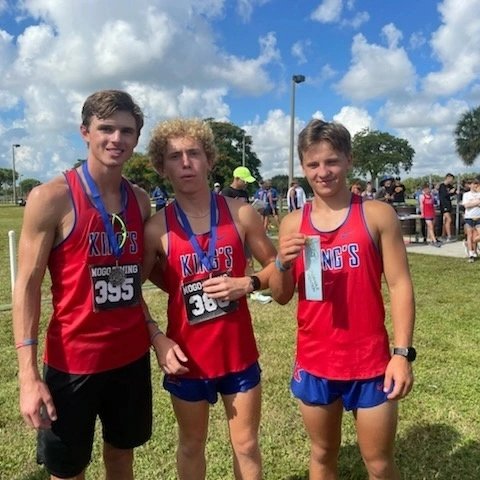 tkalionsxc's tweet photo. Senior Colton Lawson lead Boys Squad at Park Vista Inv! 16:04 off PR by 13 sec! Michael Castillo 10th 16:42 PR & Hudson Gates 19th 17:37 PR! Claiming 2nd place team homors! Well done guys! #TKALions #TKALionsXC #TKALionstrack #flrunners #wjmxccoach https://t.co/9aBBqKa4m7