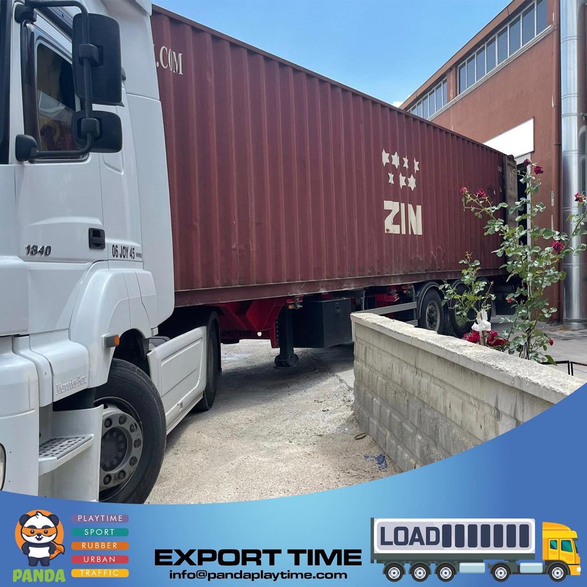 PandaPlayTime1's tweet photo. Our exports continue without slowing down. We have done our loading and we have made our shipment. Always remember it's time to play.
#pandaplaytime
#urbandesign
#kidsplayground
#playstructure
Phone: +90 507 499 97 57
E-mail: export@pandaplaytime.com https://t.co/CP9Cl7cEfe