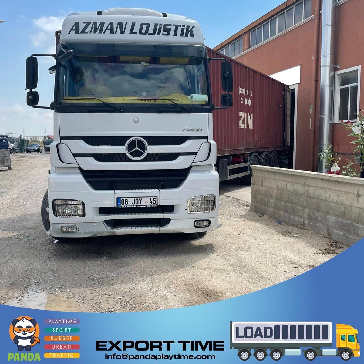PandaPlayTime1's tweet photo. Our exports continue without slowing down. We have done our loading and we have made our shipment. Always remember it's time to play.
#pandaplaytime
#urbandesign
#kidsplayground
#playstructure
Phone: +90 507 499 97 57
E-mail: export@pandaplaytime.com https://t.co/CP9Cl7cEfe