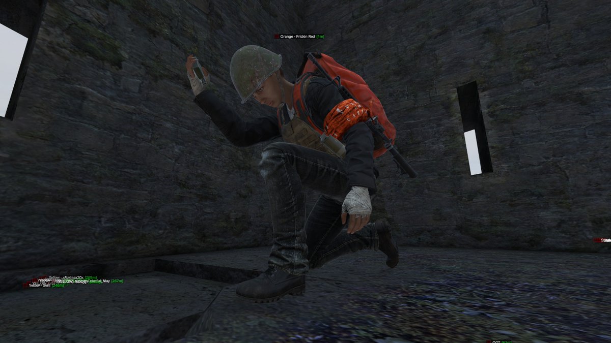 AmishZed's tweet photo. I think its a testament to the @DayZ community how people support eachother when things go wrong, not just when they are easy

And when they went right, HOLY CRAP IT WAS EPIC

@HollyRexTwitch the immortal, @EllieTwitch the trapper, and @Killbeanz1 with that final nade? 

Amazing! https://t.co/iG0M3HZ7UX