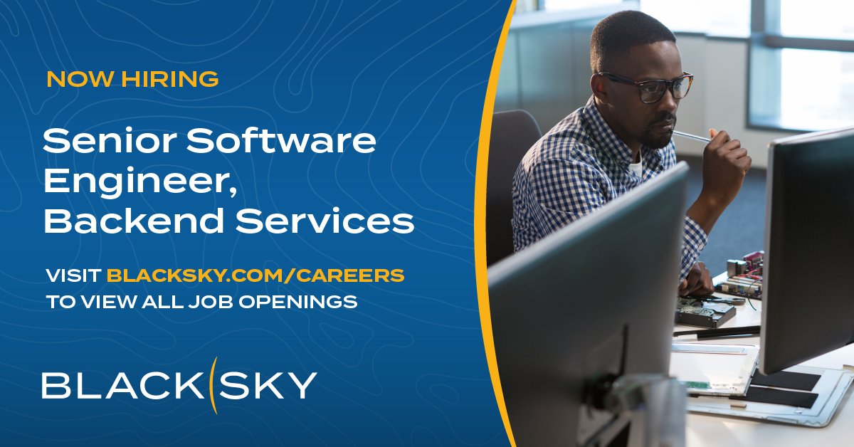 BlackSky on Twitter "Looking for a job as a softwareengineer? Come