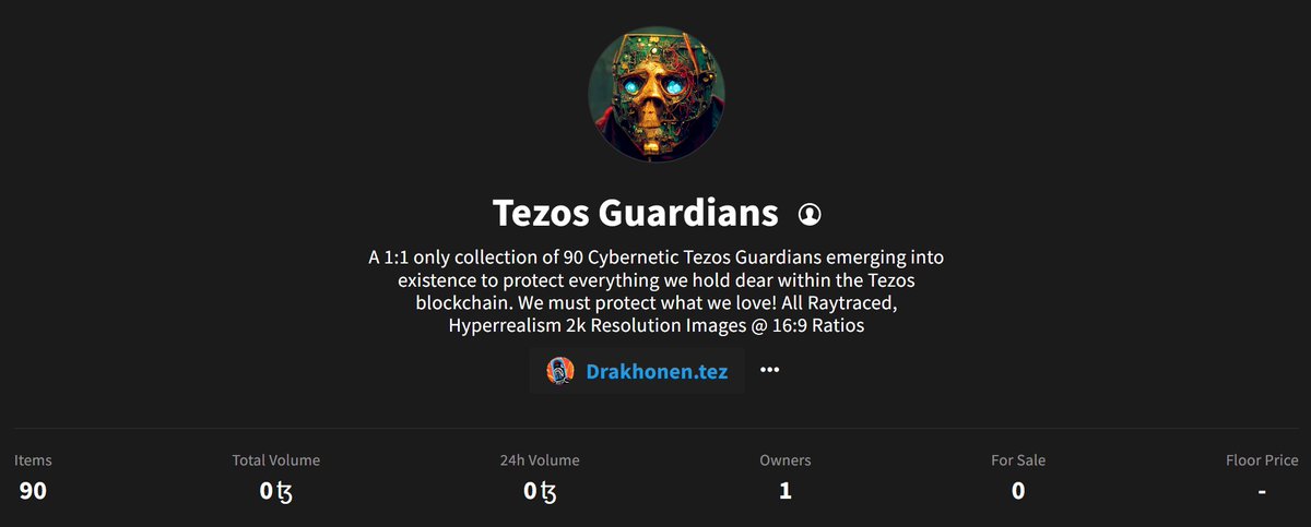 ProdigyForge3D's tweet photo. Tezos Guardians 1:1 Collection begins opening up on 8/30 @ 9:00AM EST (9:00pm AWST)!
#Tez #CleanNFT #tezosguardians #objktdotcom #tezbot #nftart
Snapshot + First Drop Preview - Tez Guardian #1
Thank you for your valuable time & consideration!
#ai #digitalart #hyperrealism https://t.co/k2qoKDIZVy