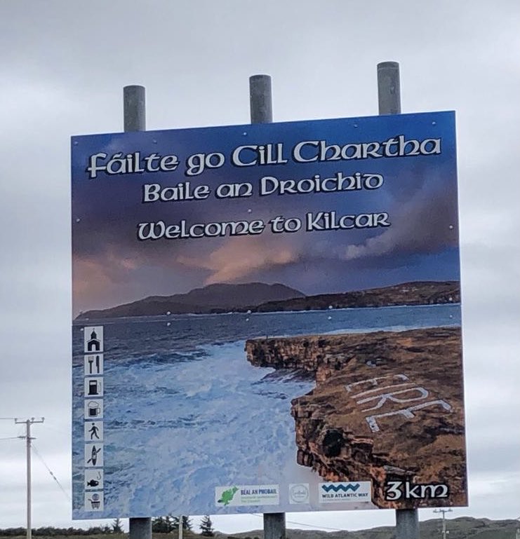 mcginley_noel's tweet photo. Our three billboards outside Kilcar , If you couldn’t find us before you will now #SWDT #Kilcar #Coastroad https://t.co/6T7qW7q2ip