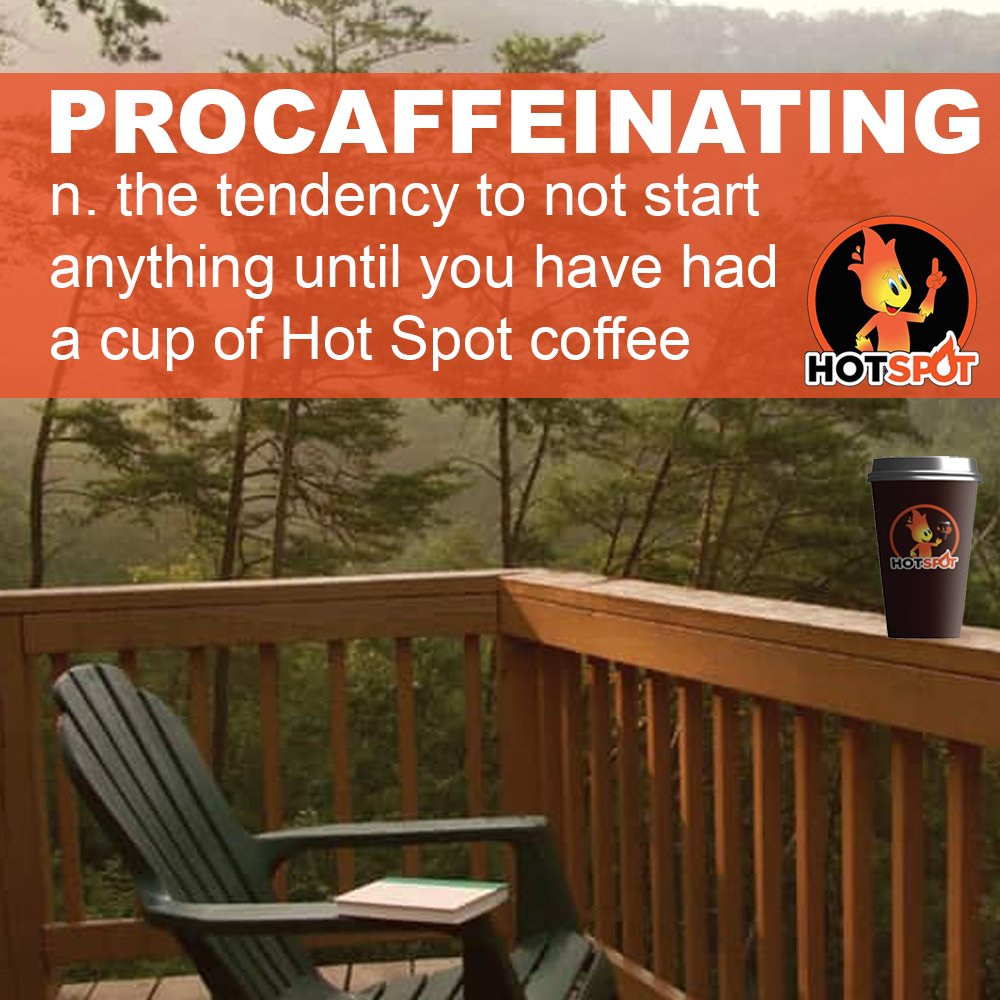 HotSpotStores's tweet photo. Morning PROCAFFEINATING ☕️
🔸The tendency to not start anything until you've had a cup of Hot Spot coffee!
Pour yourself Deliciousness in a Cup at your favorite local Hot Spot.
#procaffeinating #coffee #BestCoffeeOnThePlanet #coffeelover #coffeeislove https://t.co/OIgHAmxgcV