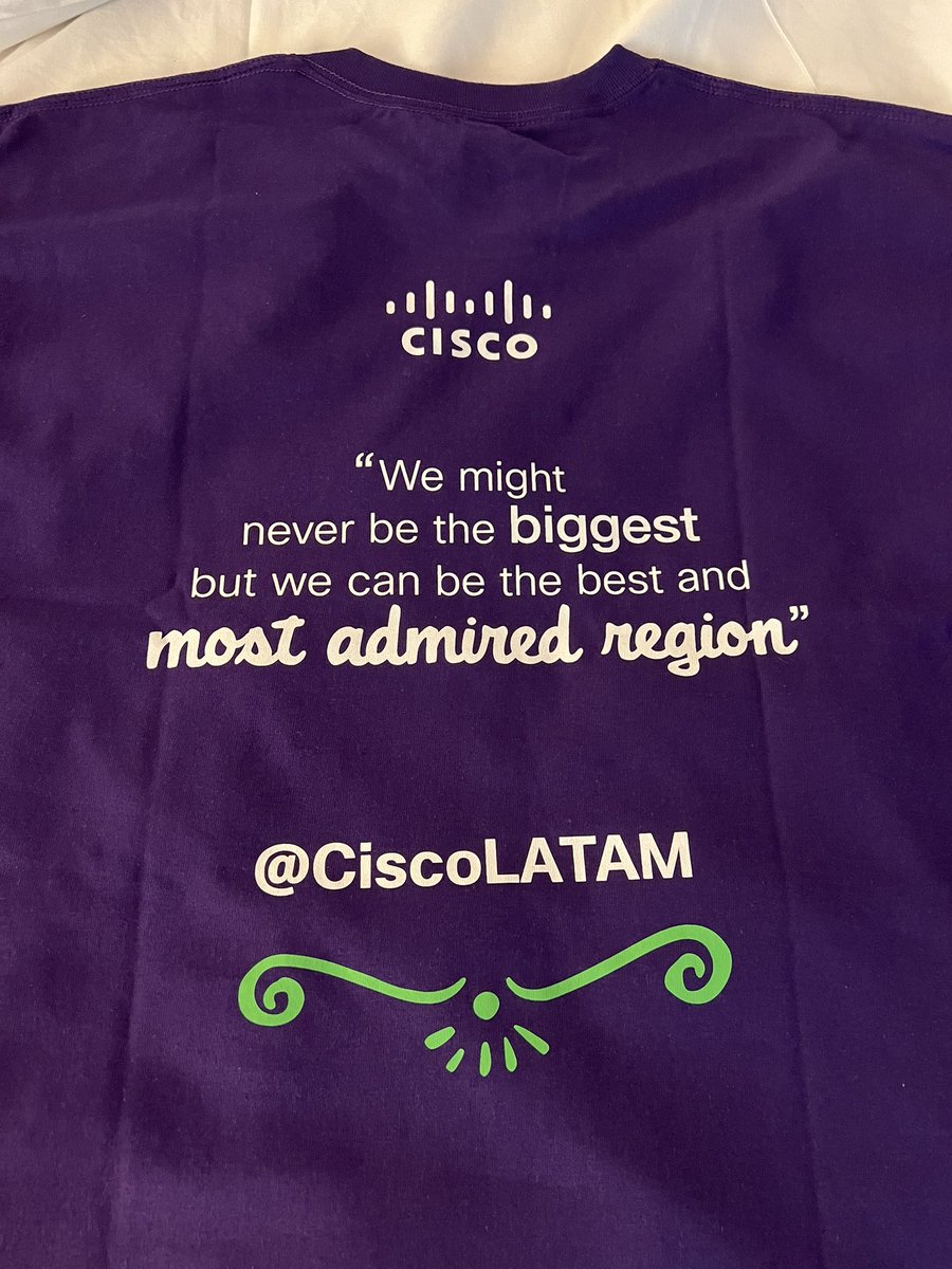 Laercioabq's tweet photo. Good Morning #CiscoImpact !!! 😄 ☀️ @CiscoLatam is ready and dressed up for the show!! 💪🤜🤛 Here we go!
#WeAreCisco 
#OneAmericas https://t.co/bGjsBpfTcc