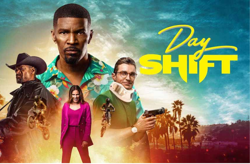 Here's another #MancMuseMini for you to check out: a review of Netflix's Day Shift, starring Jamie Foxx &amp; Dave Franco.

"If you’re bored and you want something with a little bit of adrenaline and heart stabbing, gun bolting action, Day Shift is for you."

buff.ly/3KqXTBe