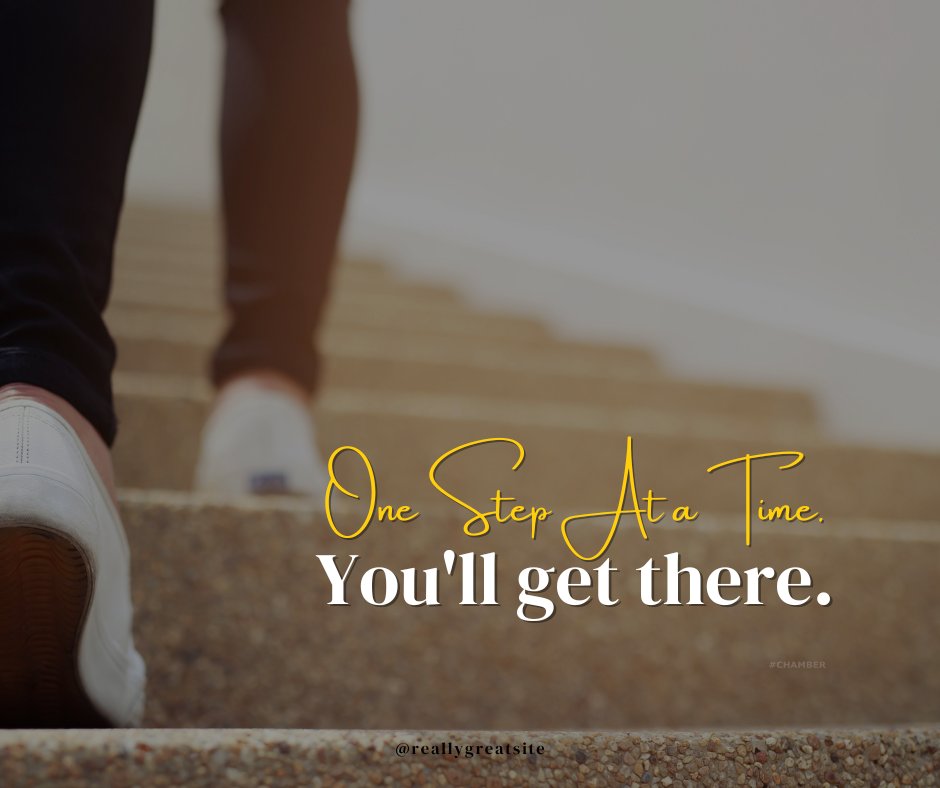 WaltonChamber's tweet photo. Here's your Monday Motivation - remember, one step at a time makes all the difference! #mondaymotivation #waltonchamber #waltonproud #waltonstrong https://t.co/eZuRYbaLiH