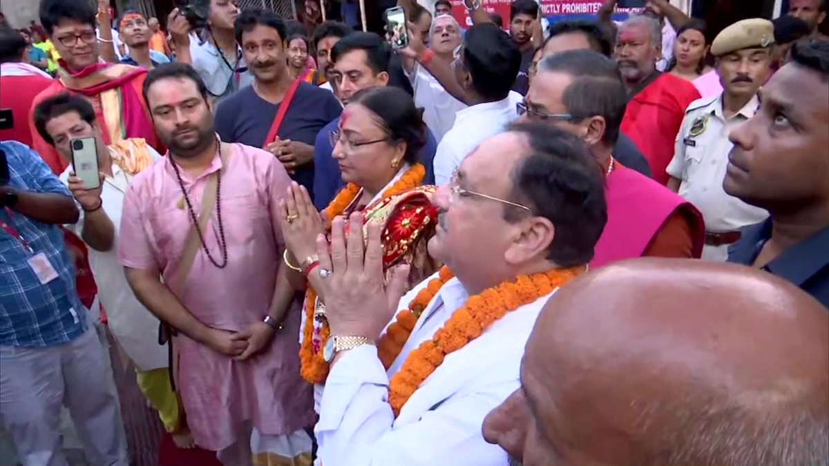 Assam | BJP national president JP Nadda offered prayers at Kamakhya ...
