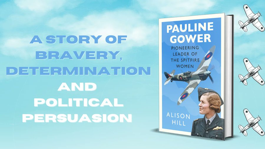 WESCentenary's tweet photo. Publication day for "Pauline Gower, Pioneering leader of the Spitfire Women" by Alison Hill @rhythmandmuse #BookBudgetAlert https://t.co/TtJ9cDYM4q https://t.co/6rwOjnYndR