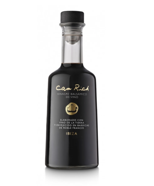Deze balsamico azijn van Bodegas Can Rich is ecologisch en wordt verkocht in een prachtig flesje van 25cl.

Leuk voor op tafel!