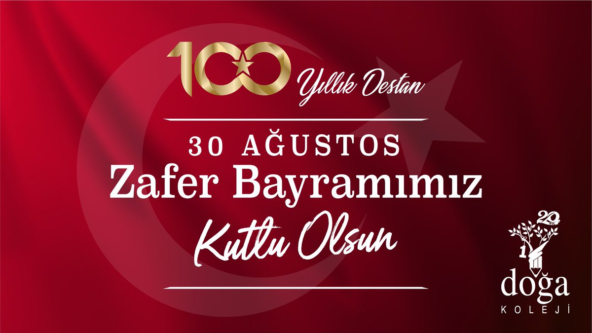 Bize bu vatanı emanet eden Gazi Mustafa Kemal Atatürk başta olmak üzere tüm şehitlerimizi saygı ve minnetle anıyoruz.   30 Ağustos Zafer Bayramımızın 100. yılı kutlu olsun. 🇹🇷