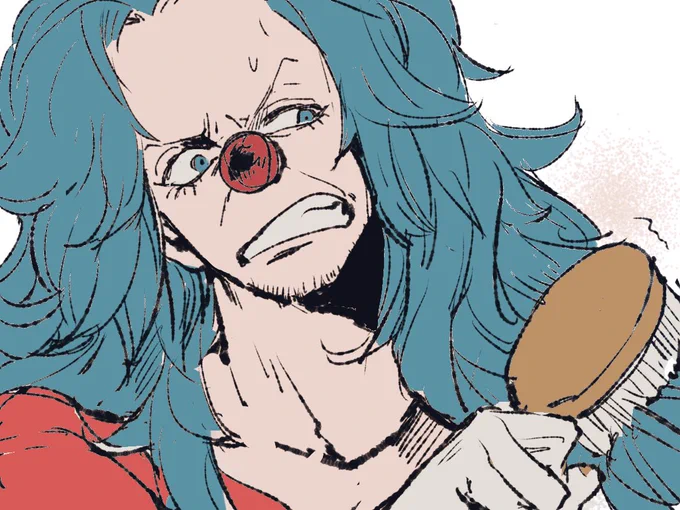 透過で書き出されちゃった、、モフモフヘアケア大変そう 