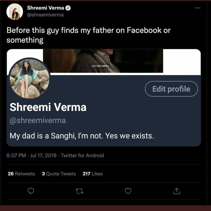 rishibagree's tweet photo. @shreemiverma If she can use this language for her own father then she can utter any filth on the public platform https://t.co/tbrQMDz1Rn