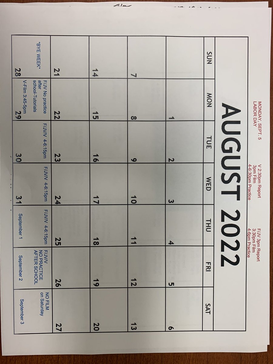 Please check the top for Labor Day practice.  Get better every day. #beuncommon
