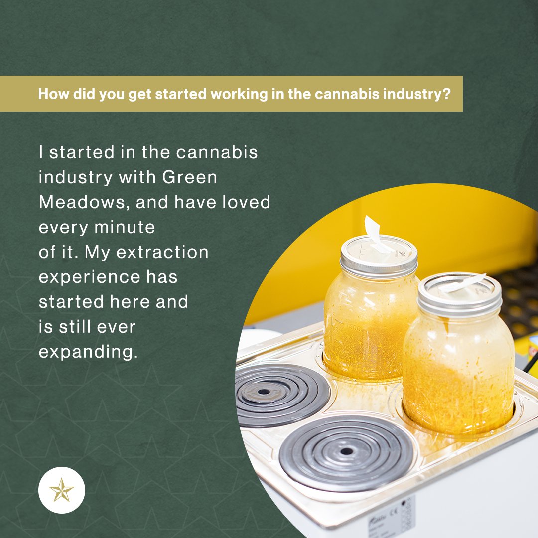 Greenmeadows's tweet photo. You met Joe, then you met Cole… now meet Cale! Cale Young is the third member of our amazing extraction team. These guys are responsible for the production of our brand new flavor-packed vapes, now at a dispensary near you 🔥 https://t.co/obD5l5Jfpt