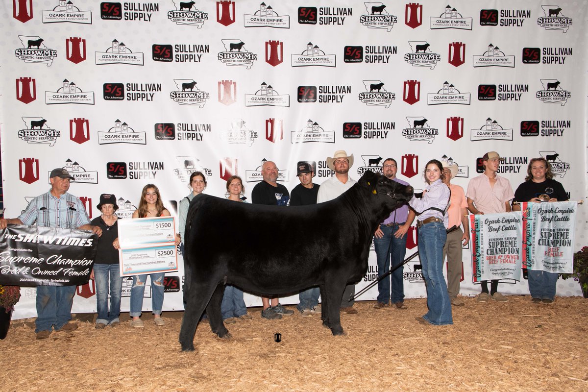 Limousin wins supreme again! Congratulations to Ellie Dill winning Supreme Owned Female and Supreme Bred &amp; Owned Female at the 2022 Ozark Empire Fair. #Limousinproud

New show results posted, view here: nalf.org/shows/show-res…