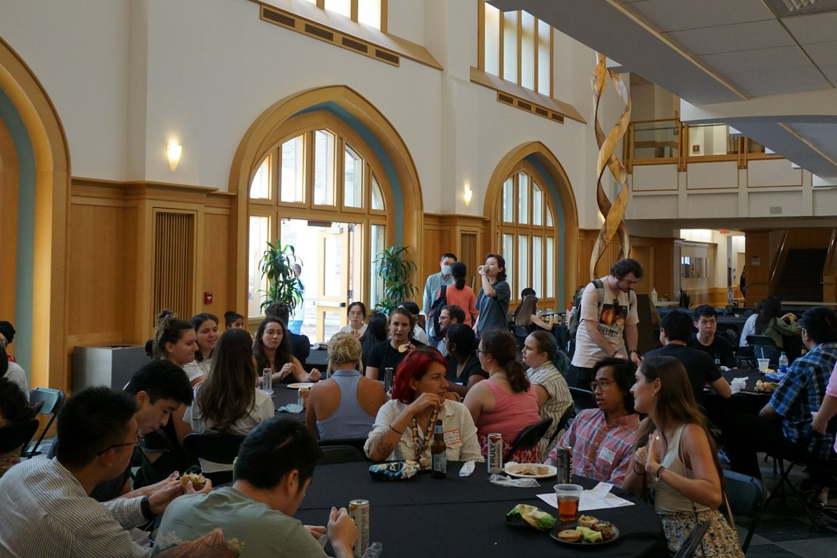 WashUBME's tweet photo. Good times at the #WashUBME happy hour last Friday with new and current PhD &amp; MS students. Now let’s get this semester started! https://t.co/fq5WDAgCOe