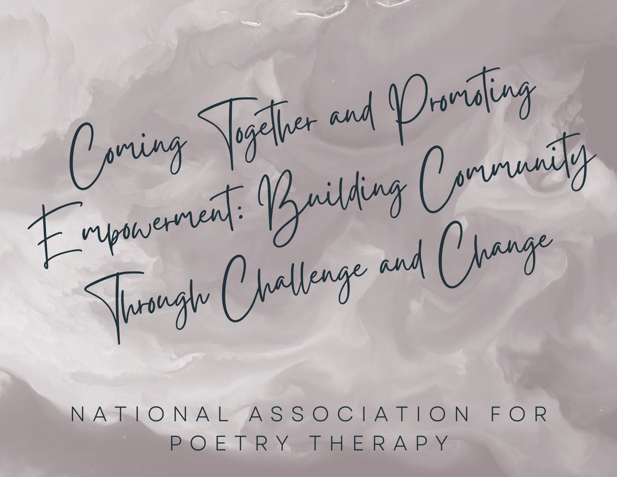 Poetry_Therapy's tweet photo. Call for Proposals: NAPT 2023 Conference 
Deadline: September 15, 2022 - https://t.co/PMrk1bgNAA https://t.co/dHPp0GbA3r