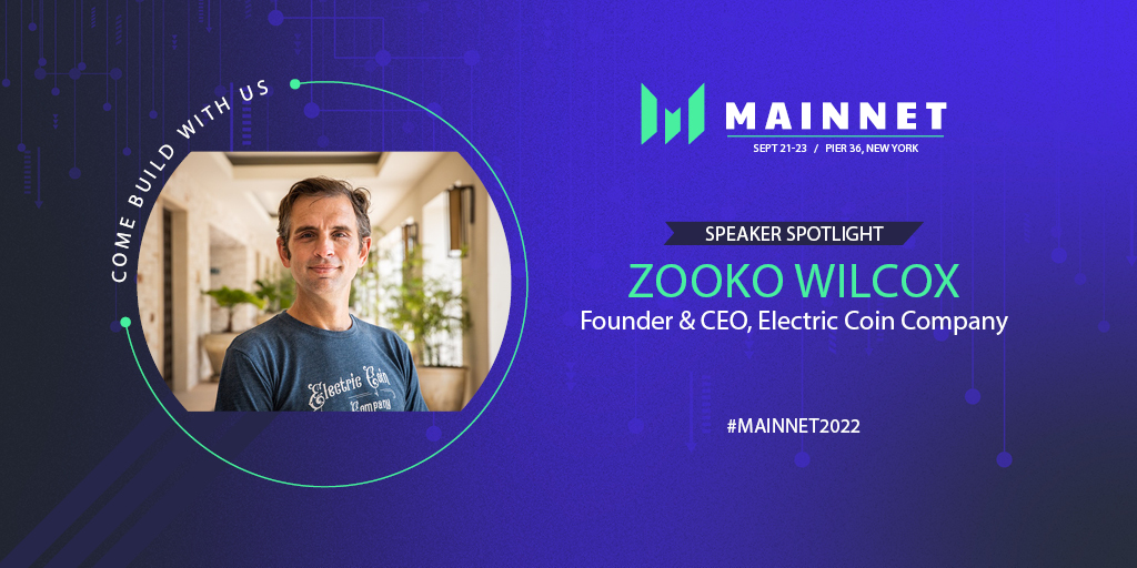 MessariCrypto's tweet image. 👀Looks who&apos;s speaking at #Mainnet2022👀

The one and only @Zooko, the Founder and CEO of Electric Coin Company, which maintains @ZCash, will join us on stage Sept 21-23 in NYC to discuss the fight for crypto privacy.

Don&apos;t miss Mainnet 👉 mainnet.events